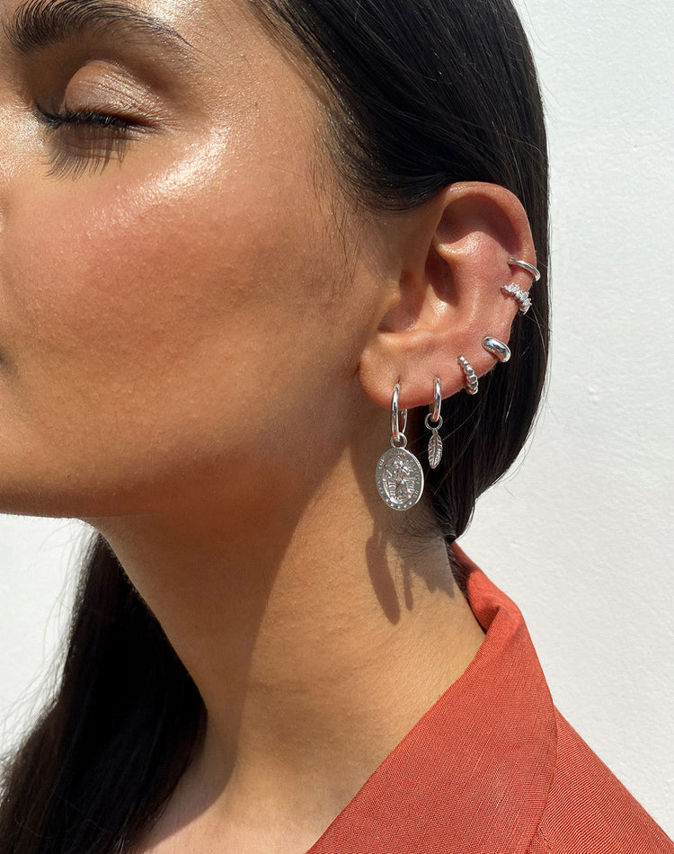 Christopher Earring Charm in Silver